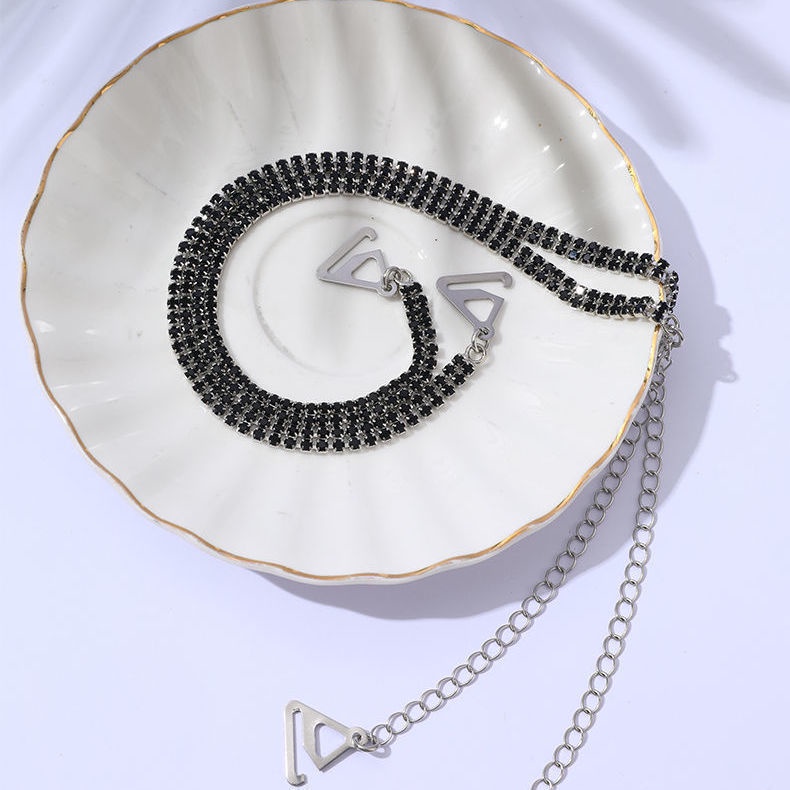 Dây Áo Ngực Đính Đá Quyến Rũ Có Thể Tháo Rời Dây Đeo Vai Đính Đá Quý Đơn Giản Sho