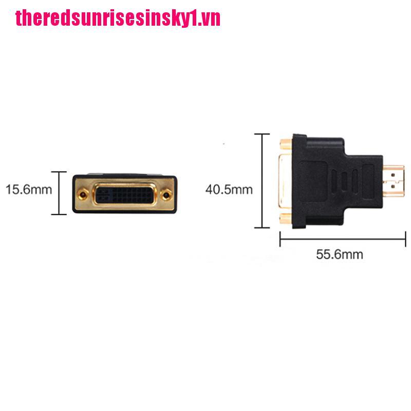 (3C) Giắc Chuyển Đổi Dvi-D Dual Link (24 + 5 Pin) Female Sang Hdmi Male Cho Lcd Hdtv