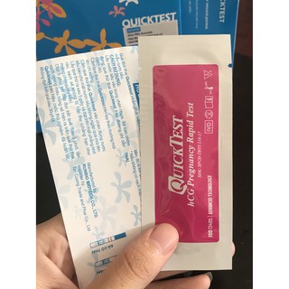 Que thử thai QUICKTEST đọc kết quả sau 3-5 phút