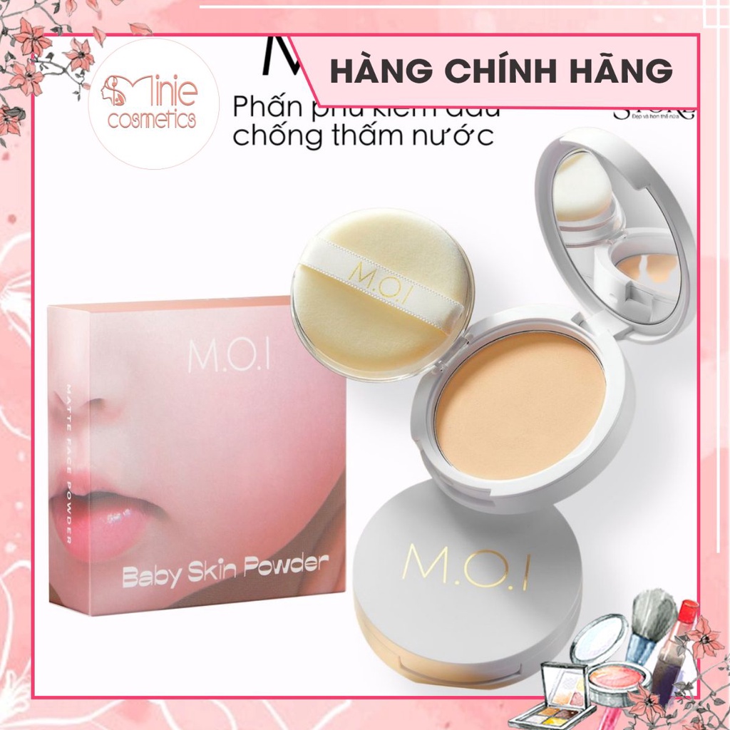 Phấn Phủ MOI Cosmetics kiềm dầu kháng nước Baby Skin Powder