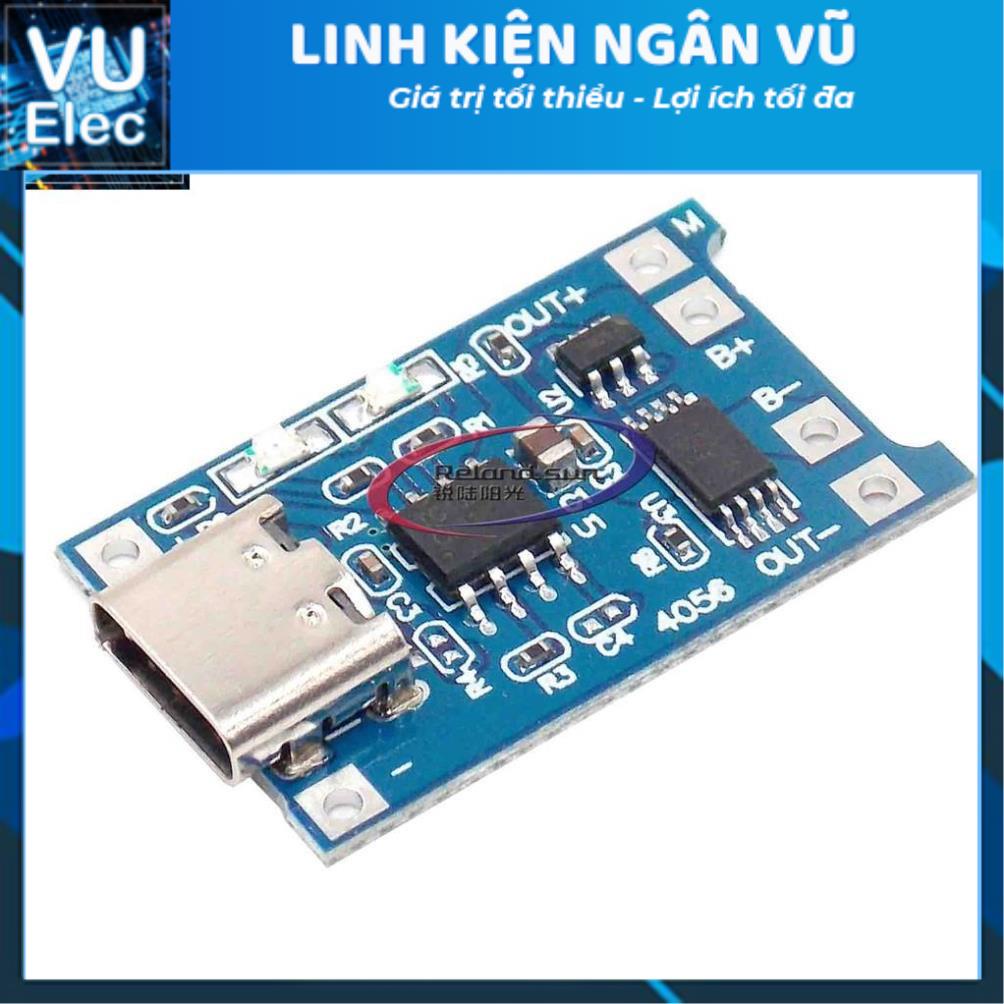 mạch Sạc Pin Lithium 5v 1a 18650 Tp4056 Với Đầu Cắm Type-C / Micro Usb