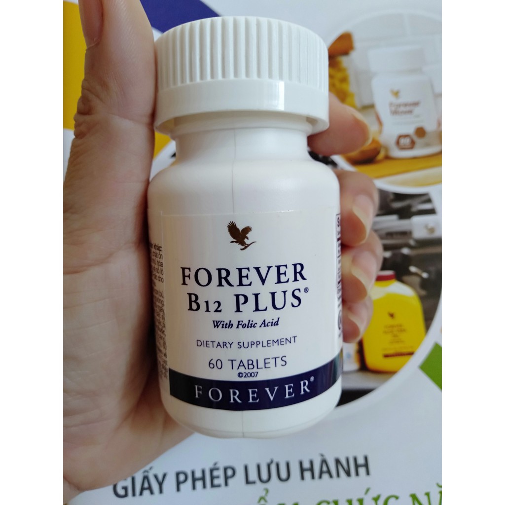 [CHÍNH HÃNG] VIÊN BỔ SUNG SẮT Forever B12 Plus cho mẹ bầu và người thiếu máu #188flp. 60 viên/lọ