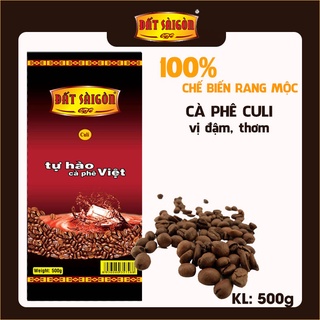 Cà phê culi nguyên chất, cafe hạt culi rang mộc gói 100g/500g - cafe đất sài gòn