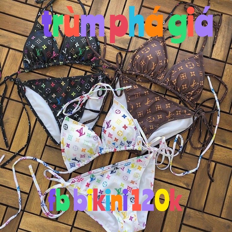 bikini lv tam giác kèm cúp ngực chất giá siêu rẽ