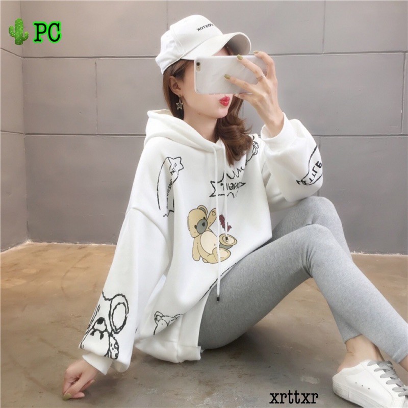 🌵ÁO KHOÁC HOODIE GẤU BÔNG CUTE, Form 40-60kí