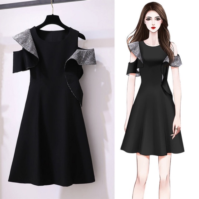 (Order - ảnh thật) Bigsize M-4XL Đầm dự tiệc thiết kế độc lạ sang chảnh