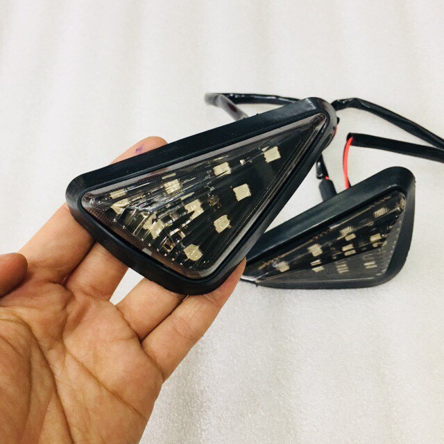 (Tặng Cục Nháy Chỉnh) Combo Đèn Xi Nhan Tam Giác sau Exciter, Winner, Vario