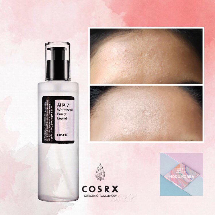 Cosrx AHA 7 Whitehead Power Liquid 100ml, Tẩy Tế Bào Chết Và Chị Mụn Đầu Trăng