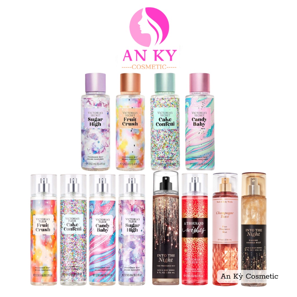 Xịt Thơm Body Mist Mẫu Mới Nội Địa Trung