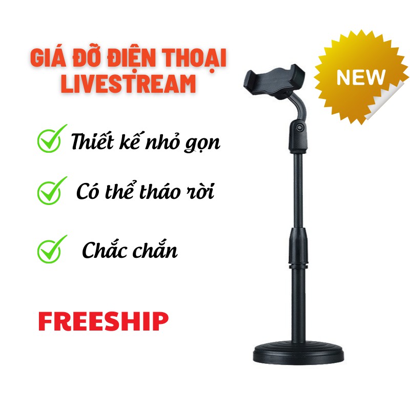 Kẹp Đỡ Điện Thoại Livestream, Giá Đỡ Điện Thoại Đa Năng Cao Cấp Mila Store