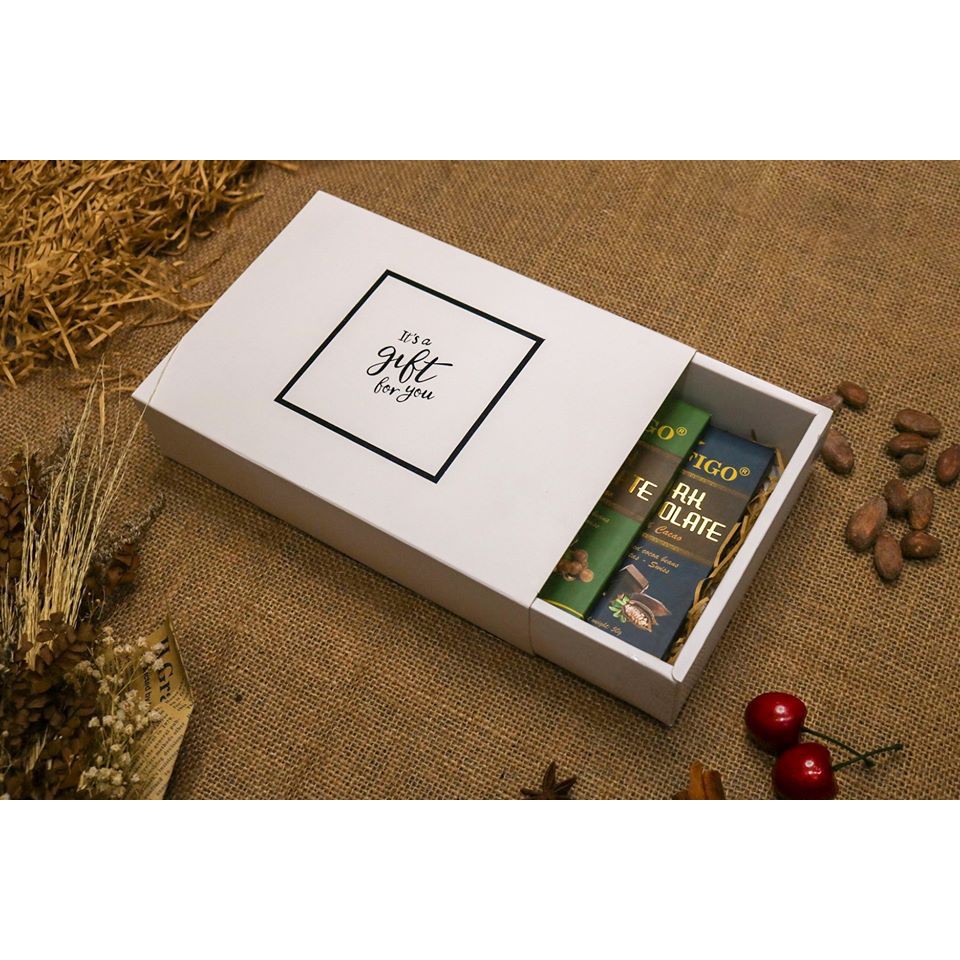 [Hộp Quà + Túi] Combo Hộp quà tặng kèm túi xách ChocolateFigo dùng đóng gói quà siêu đẹp, chất lượng [Không kèm socola] | BigBuy360 - bigbuy360.vn