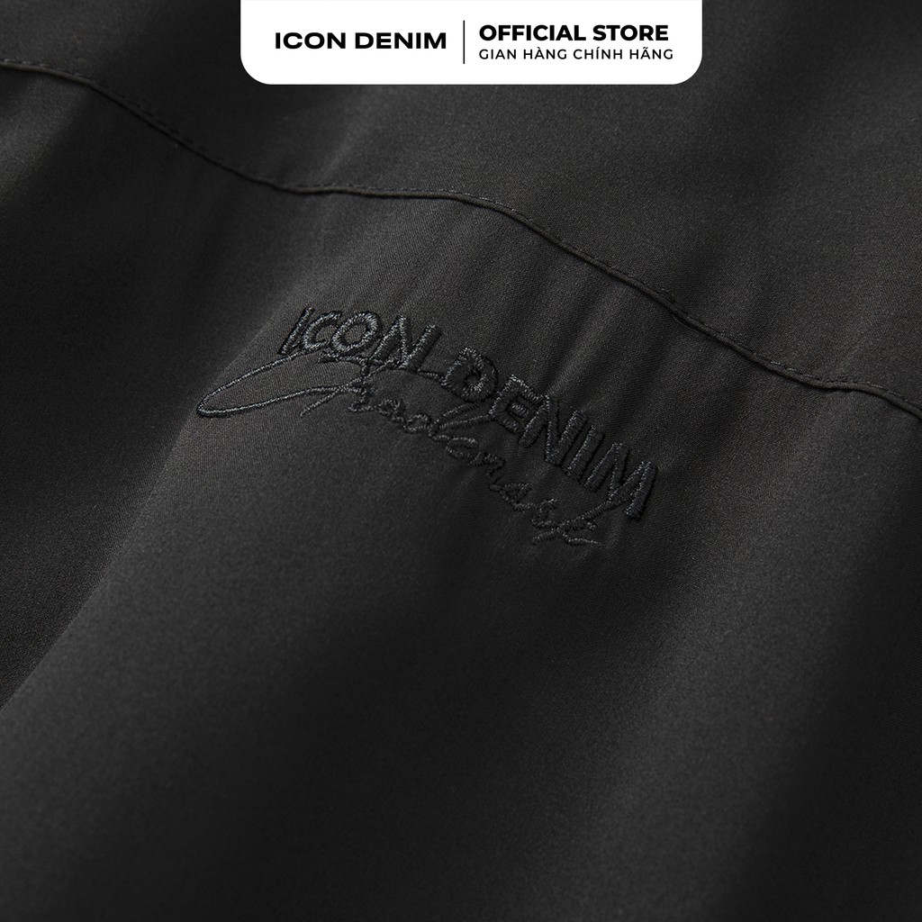 Áo Sơ Mi Nam ICON DENIM Tay Ngắn Cổ Vest Phối Lơ-Vê Relaxed-Fit | BigBuy360 - bigbuy360.vn