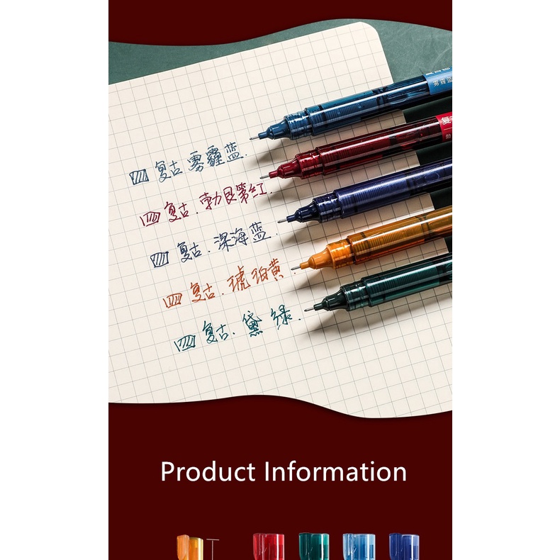 Bút mực gel DS-904 ngòi 0,5mm phong cách cổ điển