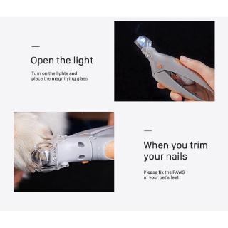 Kìm bấm móng thú cưng có đèn LED