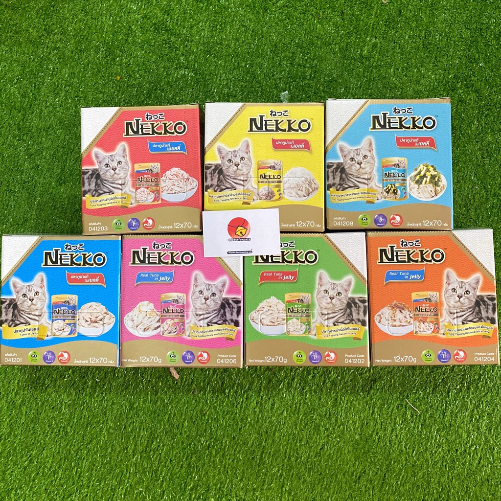 Pate Nekko Jelly cho mèo dạng thạch Nhập khẩu Thái Lan - Gói 70g