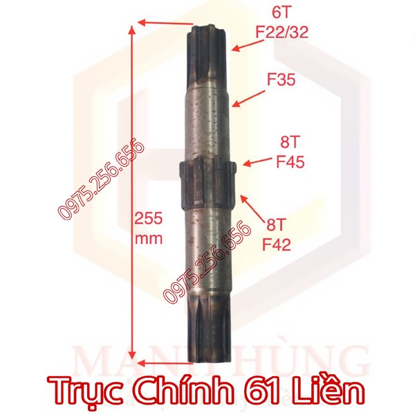 Trục Chính 61 Liền dàn phay