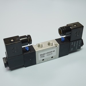 Van điện từ khí nén 5/2 4V220-08 24VDC, 220V (2 cuộn hút)