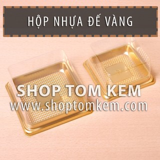 Hộp nhựa đế vàng đựng bánh Trung thu 150gr