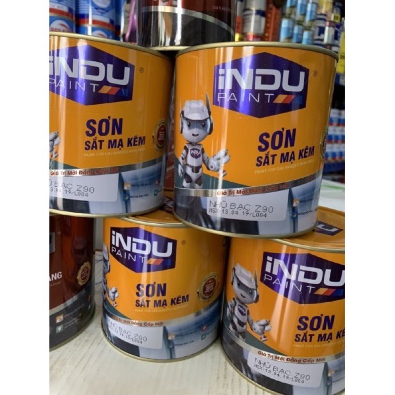 Sơn mạ kẽm indu hộp 750ml , sơn sắt mạ kẽm chính hãng