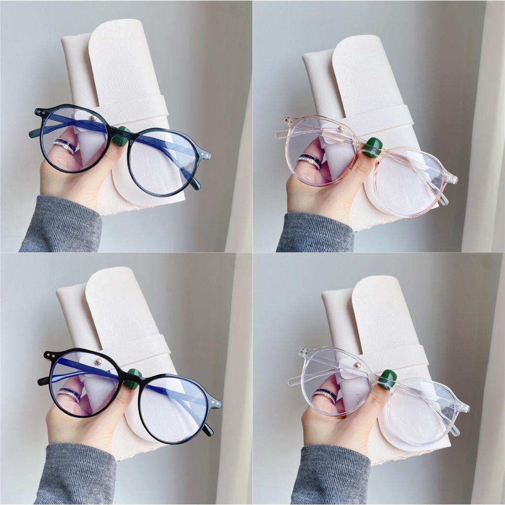 Mắt Kính Gọng Cận Form Đa Giá Đính 2 Chấm 659 Hot Trend Phong Cách Ulzzang Hàn Quốc Cá Tính - Hazo
