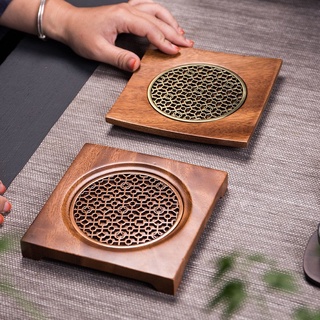 THUYỀN TRÀ GỖ LÓT ĐỒNG