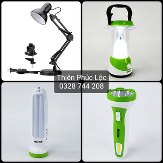Đèn sạc tích điện, đèn pin sạc, đèn học, đèn bàn làm việc, bóng LED các loại, đui xoáy  E27, Matika, Desk Lamp