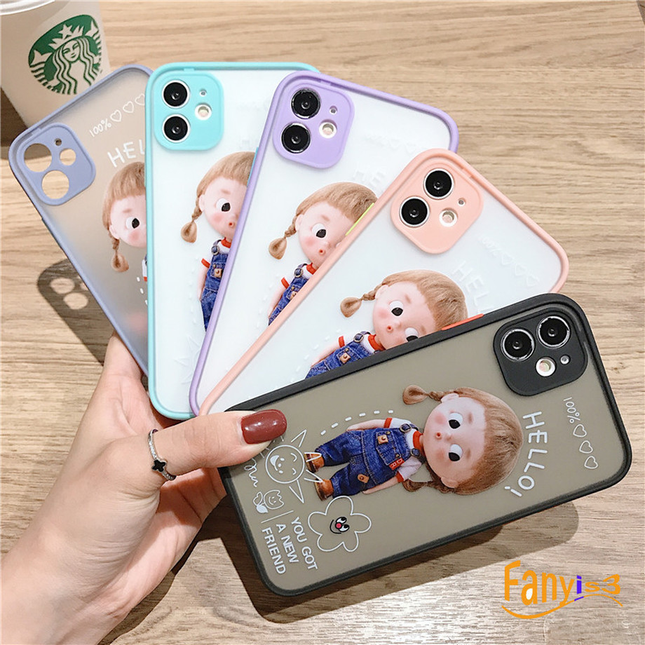 Iphone 8 7 6 6s Plus Ốp Lưng Điện Thoại Nhựa Mềm Hình Cô Gái Đáng Yêu | BigBuy360 - bigbuy360.vn