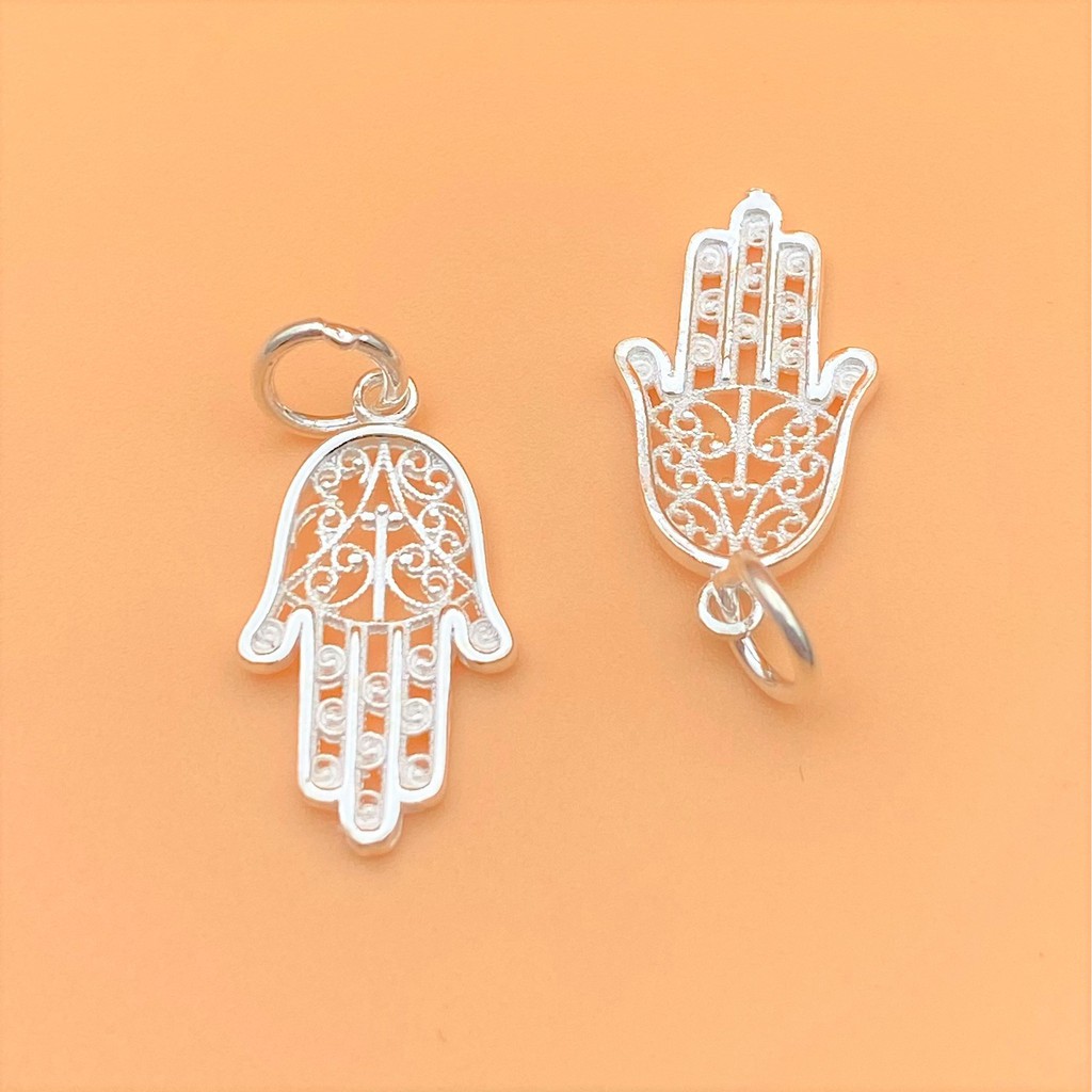 Charm Móc treo bàn tay phật - Charm bạc 925 - Mã CB350 CA1000