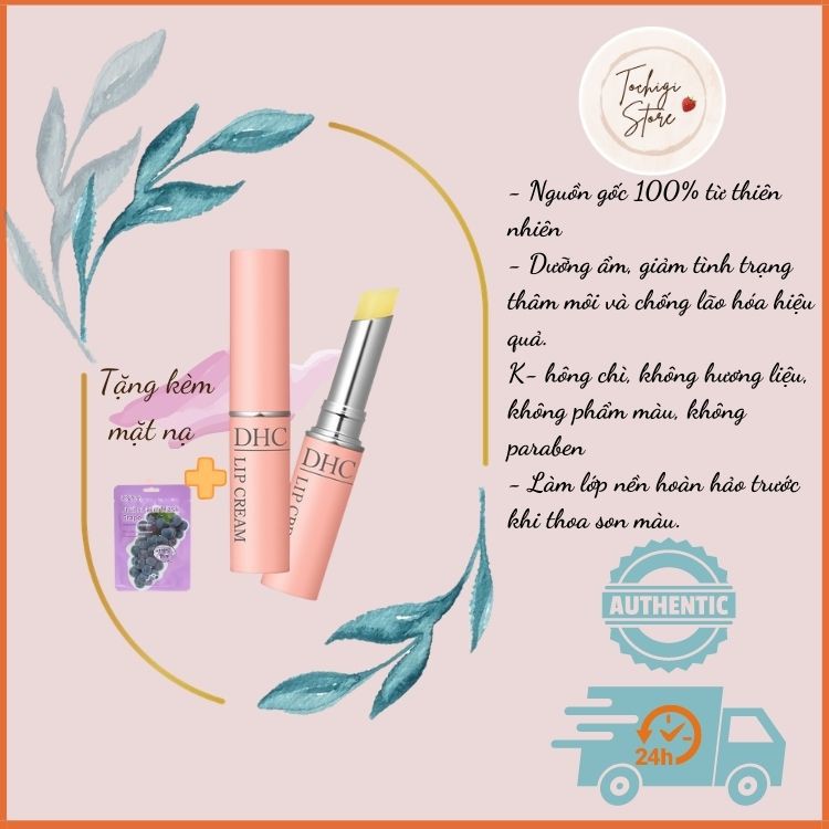 Son dưỡng môi DHC Lip Cream 1,5g (Bản Mới)