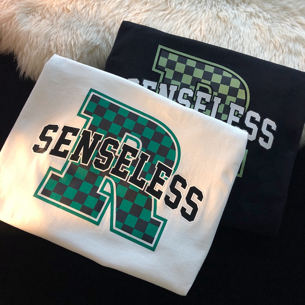 SUXI Áo Thun Tay Ngắn Cổ Tròn In Chữ Phong Cách Hàn Quốc Thời Trang Mùa Hè Cho Nữ