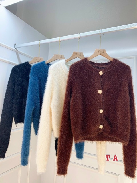 Áo khoác len cardigan lông hàng đẹp Quảng Châu | BigBuy360 - bigbuy360.vn