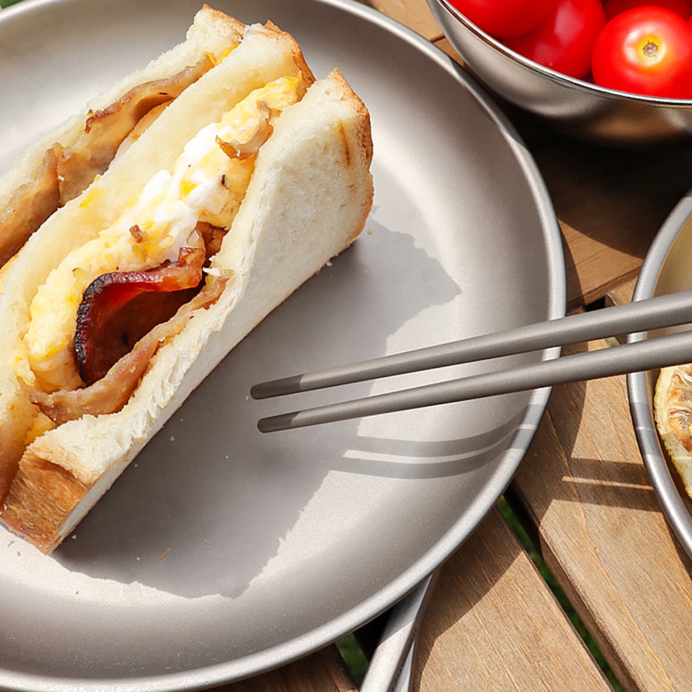 Đũa Nấu Ăn Bằng Titan Trọng Lượng Nhẹ Tiện Dụng Cho Hoạt Động Ngoài Trời