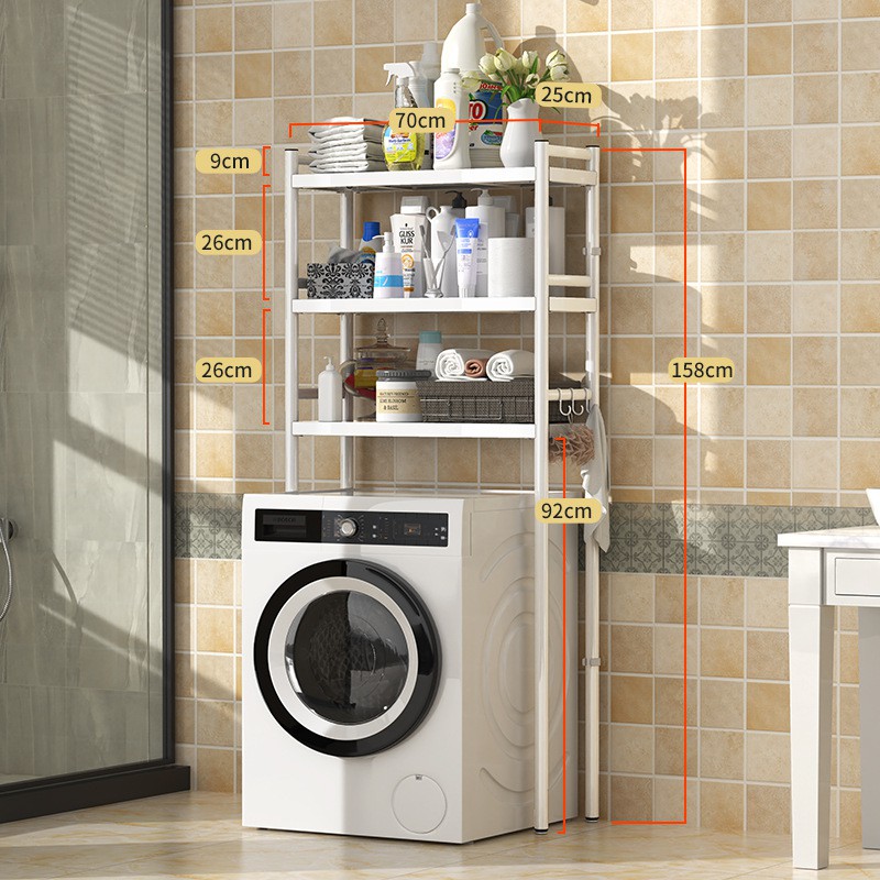Kệ Máy Giặt Kệ Toilet 💕FREESHIP💕 INOX 304 CHÍNH HÃNG VANDO - Kệ Chắc Chắn Tối Ưu Hóa Không Gian Phòng Tắm Phòng Giặt