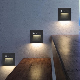 Đèn LED Âm Cầu Thang 1.5W Cảm ứng Chuyển động chất lượng Cao cấp, Ánh sáng Vàng Ấm, Giá Xả kho, Bảo hành 12 Tháng