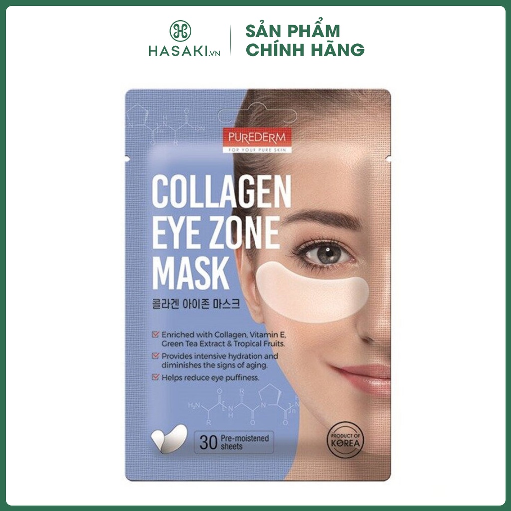 Mặt Nạ Dưỡng Mắt Collagen Purederm Eye Zone Mask 30ml