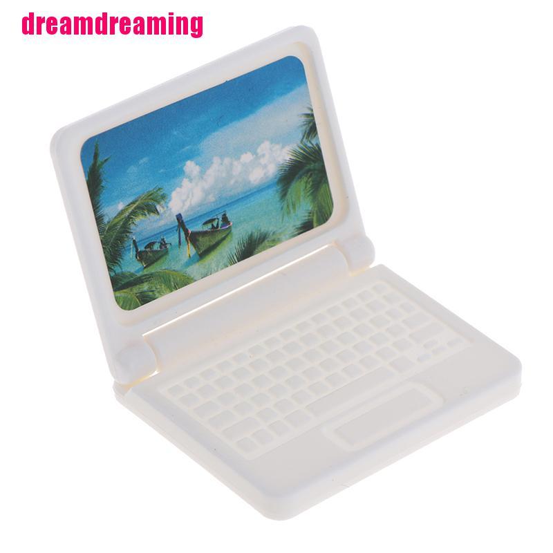 Mô hình laptop mini trang trí nhà búp bê