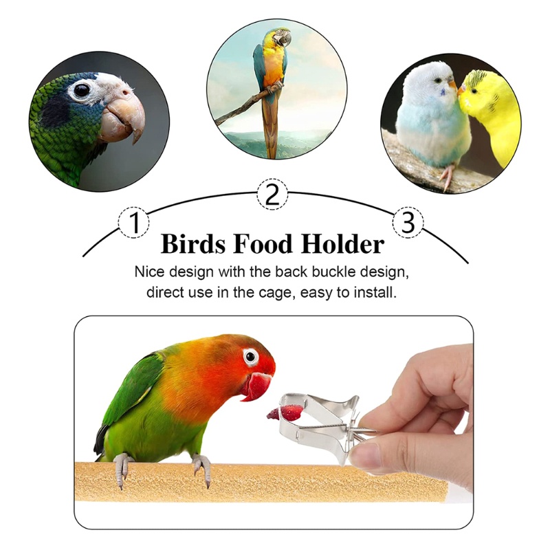 Dụng Cụ Kẹp Thức Ăn Bằng Kim Loại Cho Chuột Hamster