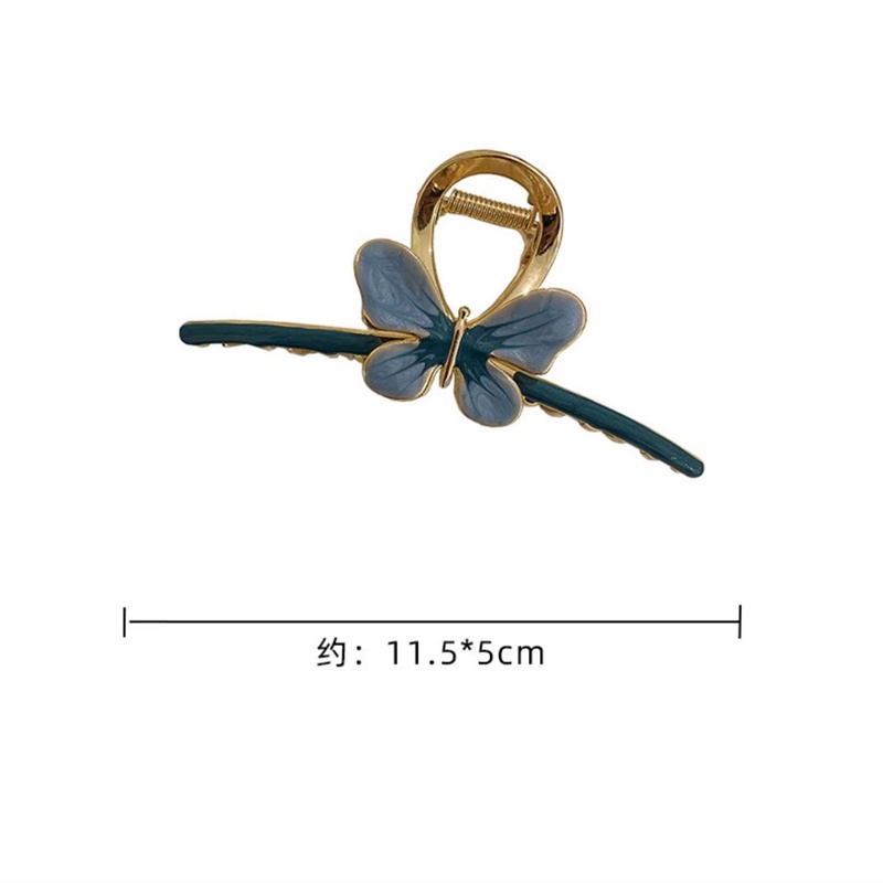 Kẹp Tóc Kim Loại Hình Bướm Phong Cách Hàn Quốc