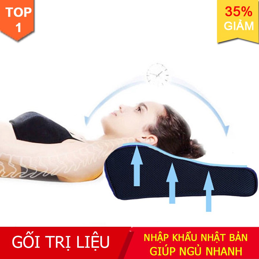 Top 2019 Gối ngủ bán chạy số 1 Nhật Bản trị mất ngủ, hết ngáy ngủ, điều hòa huyết áp & phòng chống thoái hóa đốt sống cổ