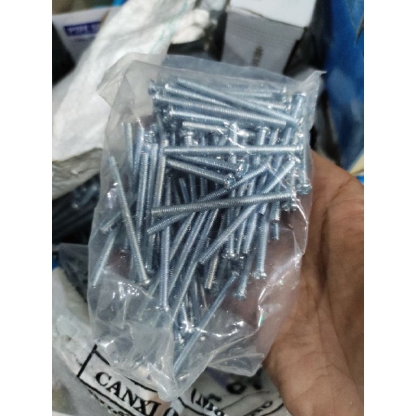 Combo 100 bu lông tán M3 đầu bake