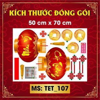 DECAL TRANG TRÍ TẾT 2021 COMBO SỐ 78