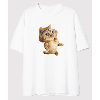 [Giảm giá] Áo phông, thun T-SHIRT OVERSIZE DROP CAT Thời trang Exotic