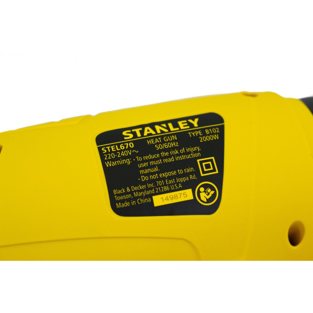 Máy thổi hơi cầm tay 2000W Stanley STEL670- B1