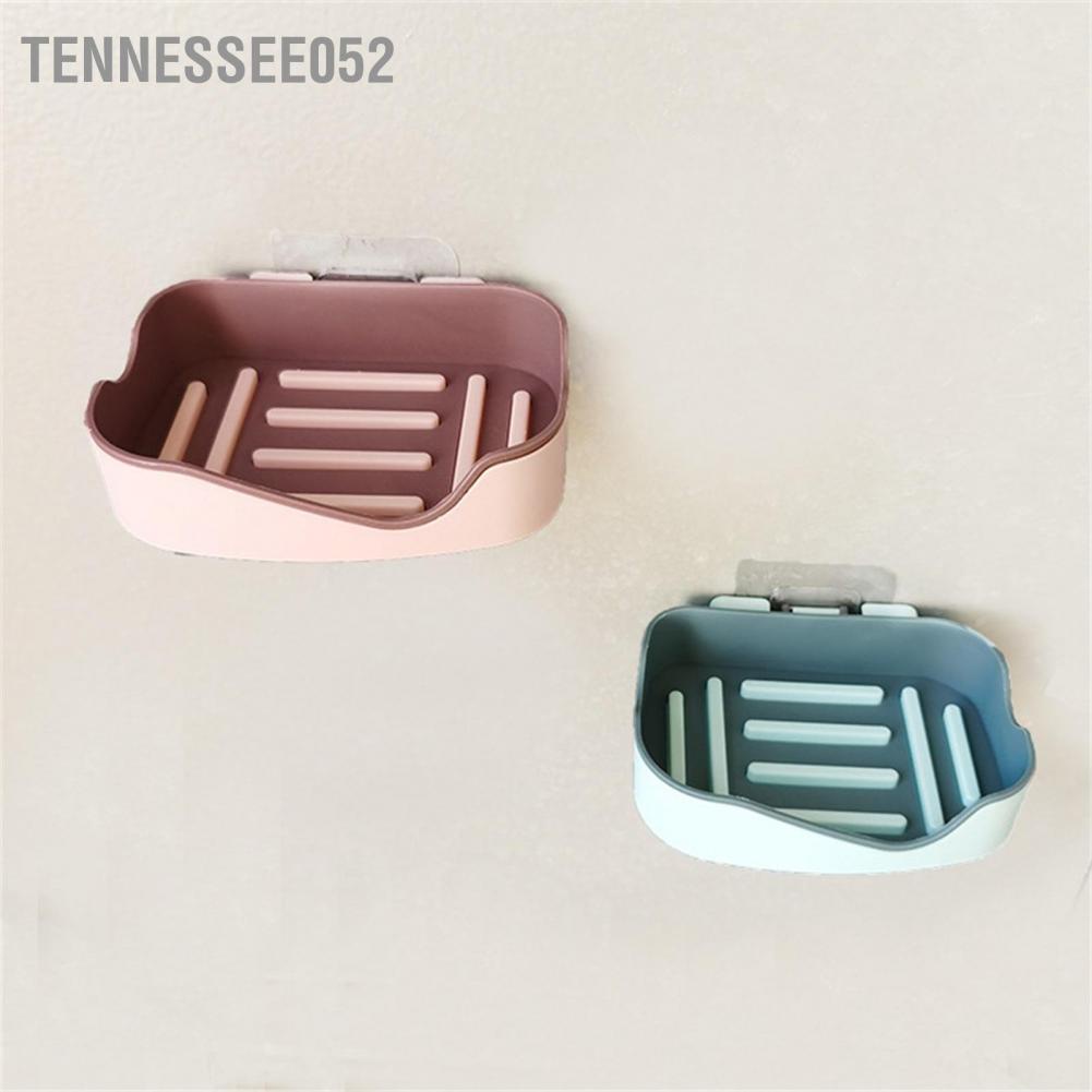 Tennessee052 Bathroom Soap Dish Wall Mounted Plastic Storage Plate Tray Organization Accessories