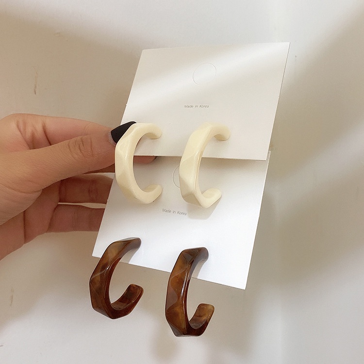 Khuyên Tai Vòng Tròn Bằng Acrylic Thời Trang Phong Cách Cổ Điển Dành Cho Nữ 2022