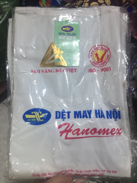 Áo thun lót nam màu trắng Hanoimex (Dệt may Hà Nội)