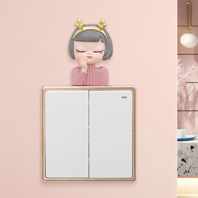 Miếng Dán Trang Trí Công Tắc Phong Cách Lolita Sang Trọng