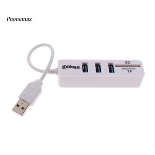 Đầu Đọc Thẻ Nhớ 3 Cổng Usb 2.0 Sd / Tf