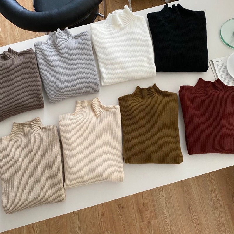 Áo len gân dài tay cổ 3p Comic 103368 | BigBuy360 - bigbuy360.vn