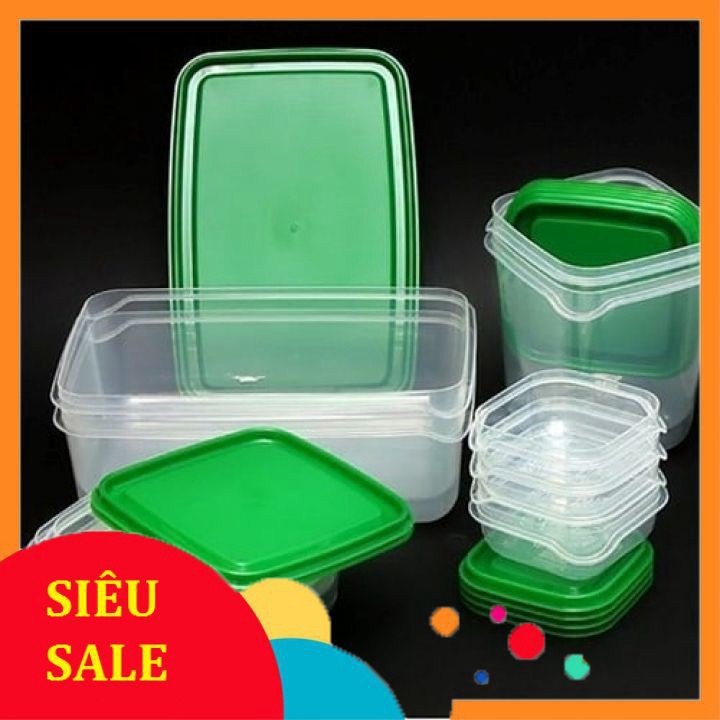 Bộ Hộp 17 Món  - Set 17 Hộp Nhựa Cao Cấp Đựng Thực Phẩm Bảo Quản Tủ Lạnh